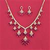 Cubic Zirconia Classic Necklace With 2 Tone Plating