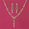 Cubic Zirconia Classic Necklace With 2 Tone Plating