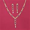 Cubic Zirconia Classic Necklace With 2 Tone Plating