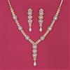 Cubic Zirconia Classic Necklace With 2 Tone Plating
