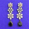 Cubic Zirconia Classic Earring With Black Rose Plating