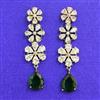 Cubic Zirconia Classic Earring With Black Rose Plating