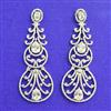 Cubic Zirconia Classic Earring With Rhodium Plating