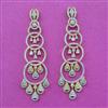 Cubic Zirconia Classic Earring With 2 Tone Plating