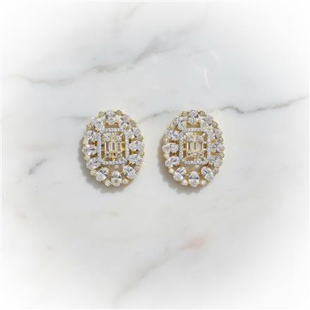 Cubic Zirconia Tops With 2 Tone Plating