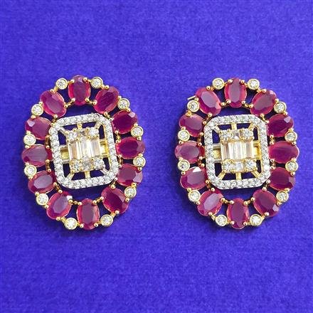Cubic Zirconia Tops With 2 Tone Plating