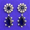 Cubic Zirconia Classic Earring With Black Rose Plating