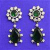 Cubic Zirconia Classic Earring With Black Rose Plating