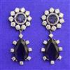 Cubic Zirconia Classic Earring With Black Rose Plating