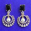 Cubic Zirconia Classic Earring With 2 Tone Plating