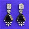 Cubic Zirconia Classic Earring With Black Plating