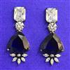 Cubic Zirconia Classic Earring With Black Plating