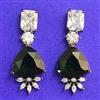 Cubic Zirconia Classic Earring With Black Plating