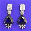 Cubic Zirconia Classic Earring With Black Plating