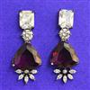 Cubic Zirconia Classic Earring With Black Plating