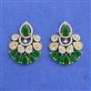 Cz Classic Earring With 2 Tone Plating