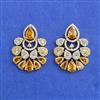 Cz Classic Earring With 2 Tone Plating