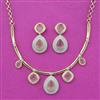 Cubic Zirconia Classic Necklace With 2 Tone Plating