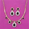 Cubic Zirconia Classic Necklace With 2 Tone Plating