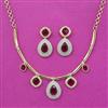 Cubic Zirconia Classic Necklace With 2 Tone Plating