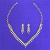 Cubic Zirconia Classic Necklace With 2 Tone Plating