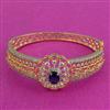 Cubic Zirconia Openable Kada With 2 Tone Plating