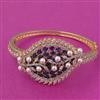 Cubic Zirconia Openable Kada With 2 Tone Plating