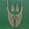 Cubic Zirconia Classic Necklace With 2 Tone Plating
