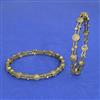 Cz Classic Bangles With Mehndi Plating