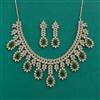 American Diamond Classic Necklace With 2 Tone Plating
