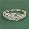 Cz Classic Kada With 2 Tone Mehndi Rhodium Plating