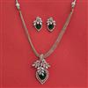 Cz Classic Pendant Set With Rhodium Plating