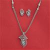 Cz Classic Pendant Set With Rhodium Plating