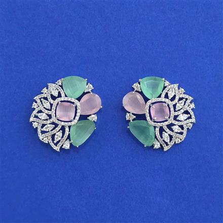 American Diamond Tops With Rhodium Plating