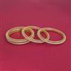 American Diamond Classic Bangles With 2 Tone Plating
