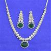 American Diamond Classic Necklace Set With 2 Tone Plating