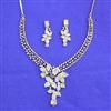 American Diamond Classic Necklace Set With 2 Tone Plating