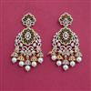 American Diamond Classic Earring With 2 Tone Plating
