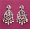 American Diamond Classic Earring With 2 Tone Plating