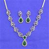 American Diamond Classic Necklace Set With 2 Tone Plating