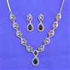 American Diamond Classic Necklace Set With 2 Tone Plating