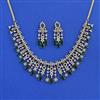 American Diamond Classic Necklace Set With Mehndi Plating