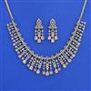 American Diamond Classic Necklace Set With Mehndi Plating