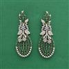 American Diamond Classic Earring With Mehndi Plating