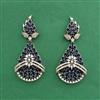 American Diamond Classic Earring With Mehndi Plating
