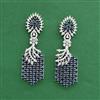 American Diamond Classic Earring With Rhodium Plating