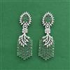 American Diamond Classic Earring With Rhodium Plating