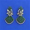 American Diamond Classic Earring With Mehndi Plating