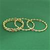 Cz Classic Bangles With Gold Plating