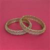 American Diamond Classic Bangles With Mehndi Plating